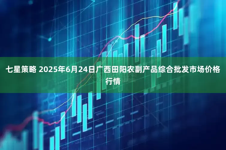 七星策略 2025年6月24日广西田阳农副产品综合批发市场价格行情